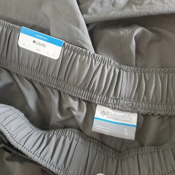 NEW Columbia Men's Mountaindale Belted Shorts Cargo Omni-Shade Gray Size Large - Picture 6 of 9